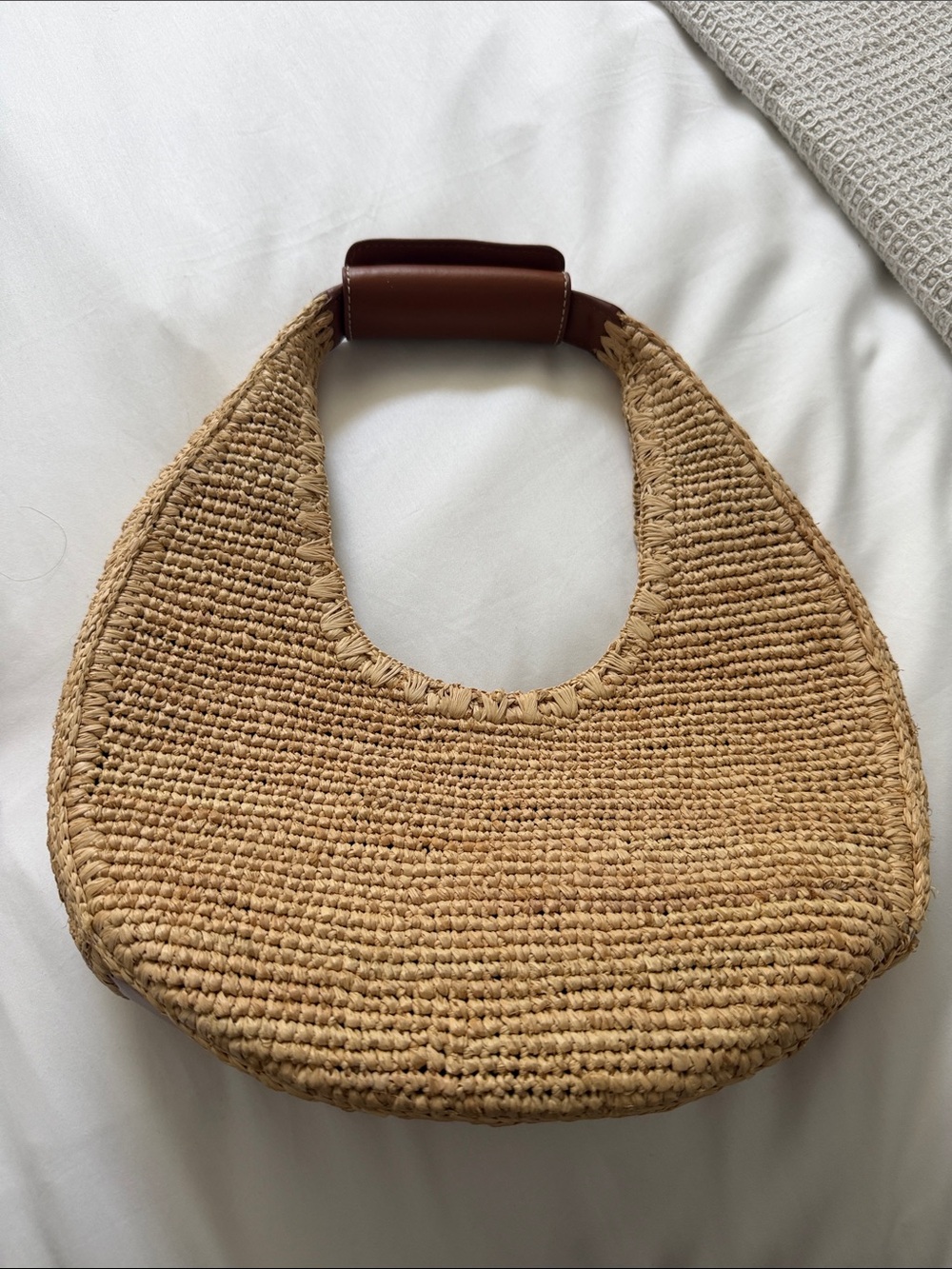 STAUD MOON RAFFIA BAG NATURAL RAFFIA - Picture 3 of 7